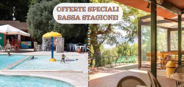 Offerte speciali per la bassa stagione in piscina e natura.