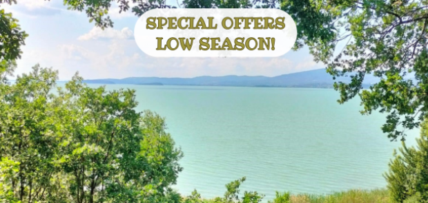 Special offers for the low season at the lake.